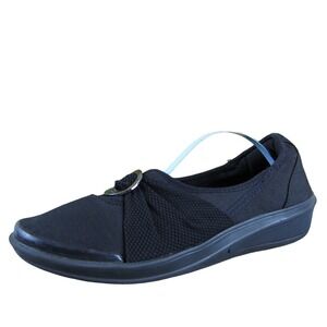 Bzees Women Minnie Slip-On Black Fabric Sz 8.5 Medium ‎ Used 2025